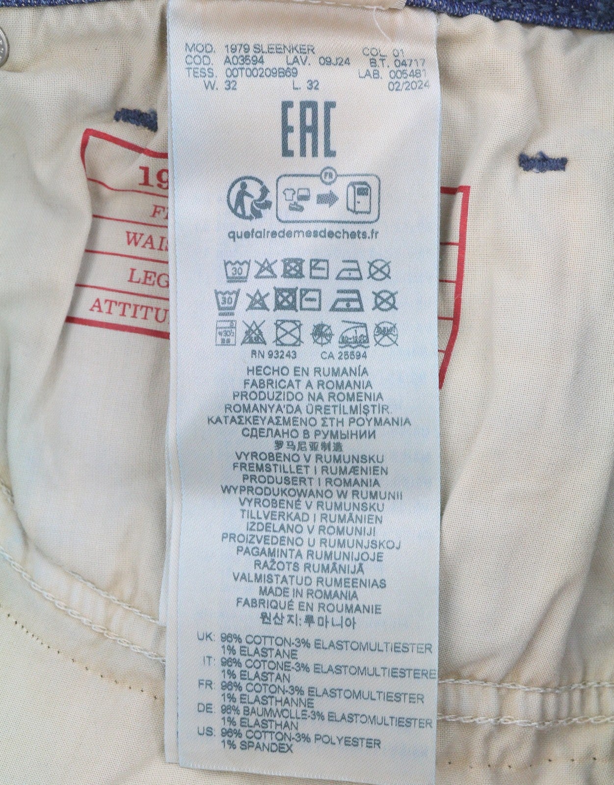 DIESEL 1979 Sleenker 09J24 Men Jeans W32/L32 Blue Faded Skinny Low Waist RRP250