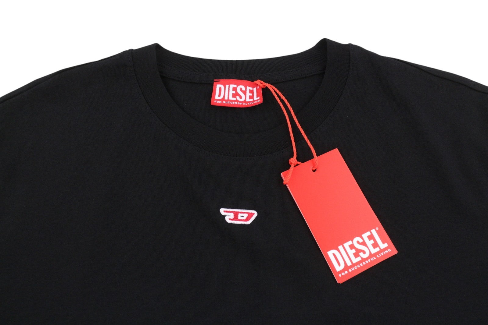 DIESEL T-Diegor-D Men T-Shirt XL Black Cotton Tricot Crew Neck Short Sleeve
