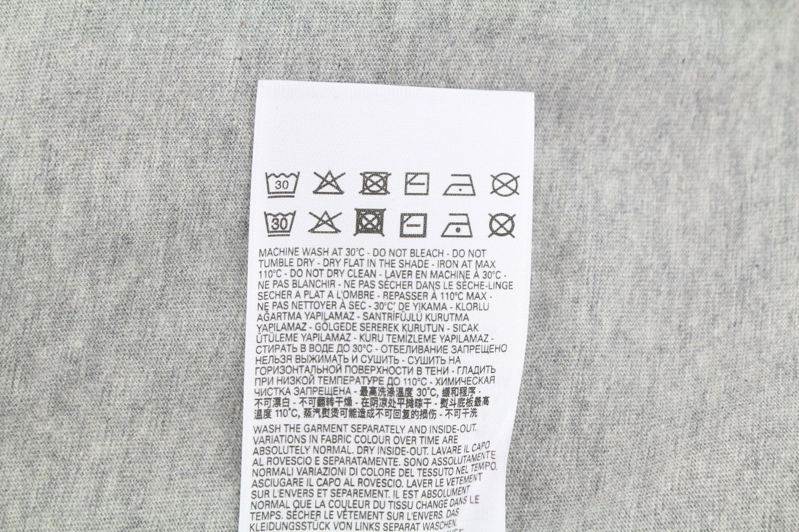 DIESEL T-Diegor-D Men T-Shirt L Grey Melange Tricot Crew Neck Short Sleeved