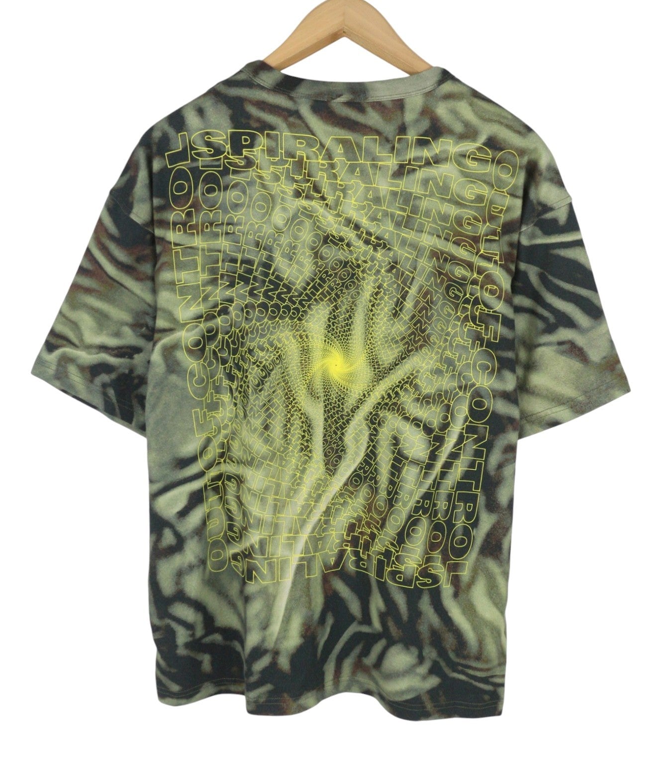 DIESEL T-Boxt-N3 Men T-Shirt M Green Zebra-Camo Print Short Sleeve RRP150