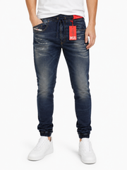 DIESEL 2060 D-Strukt Jogg 068JD Men Jeans W32 Blue Faded Distress RRP295