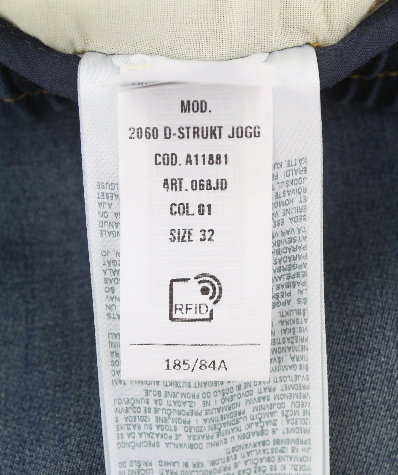 DIESEL 2060 D-Strukt Jogg 068JD Men Jeans W32 Blue Faded Distress RRP295