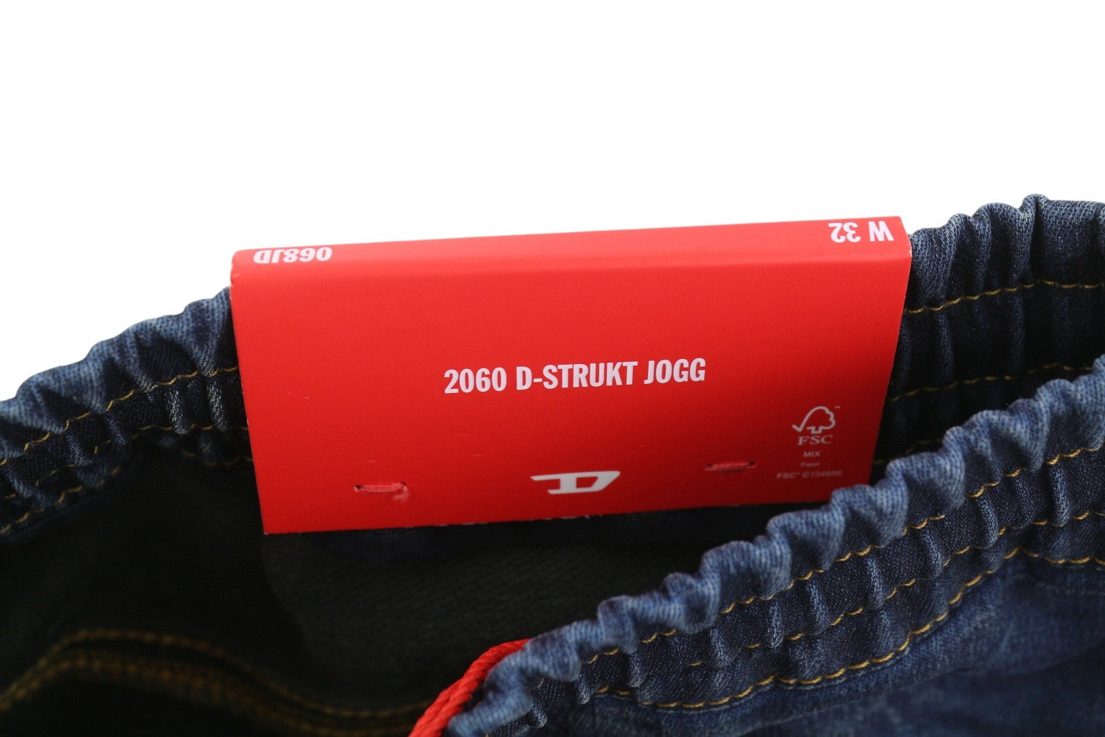 DIESEL 2060 D-Strukt Jogg 068JD Men Jeans W32 Blue Faded Distress RRP295