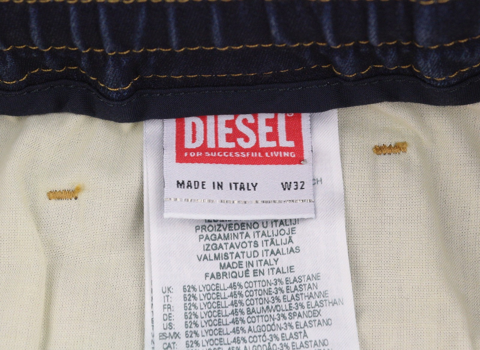 DIESEL 2060 D-Strukt Jogg 068JD Men Jeans W32 Blue Faded Distress RRP295