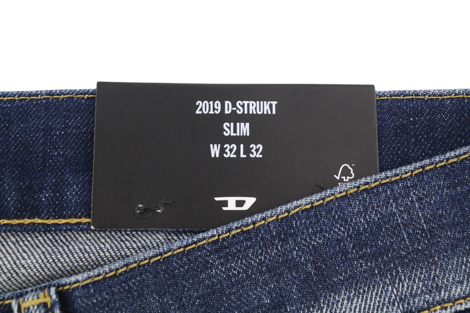 DIESEL 2019 D-Strukt R917I Men Jeans W32/L32 Blue Faded Distress Slim RRP195