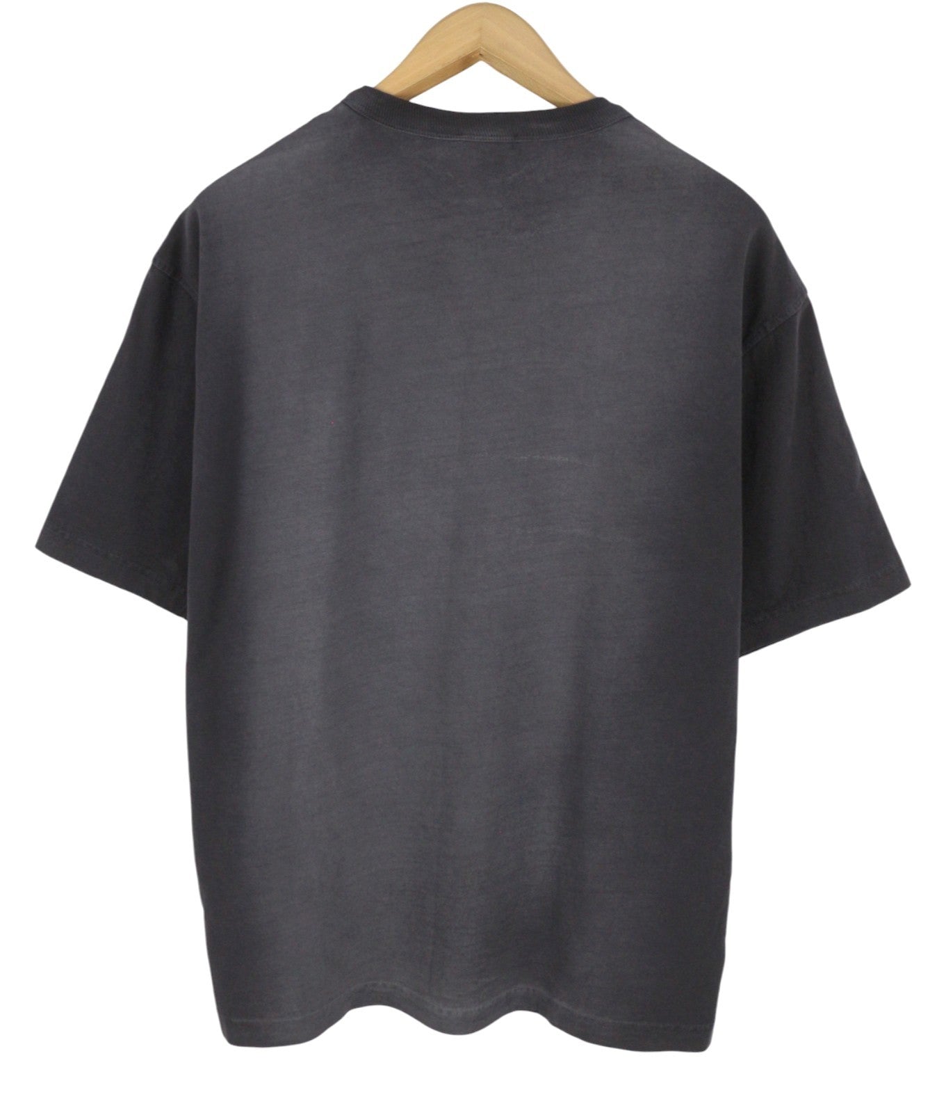 DIESEL T-Wash-Q1 Men T-Shirt M Grey Faded Patterned Oversized Short Sleeved