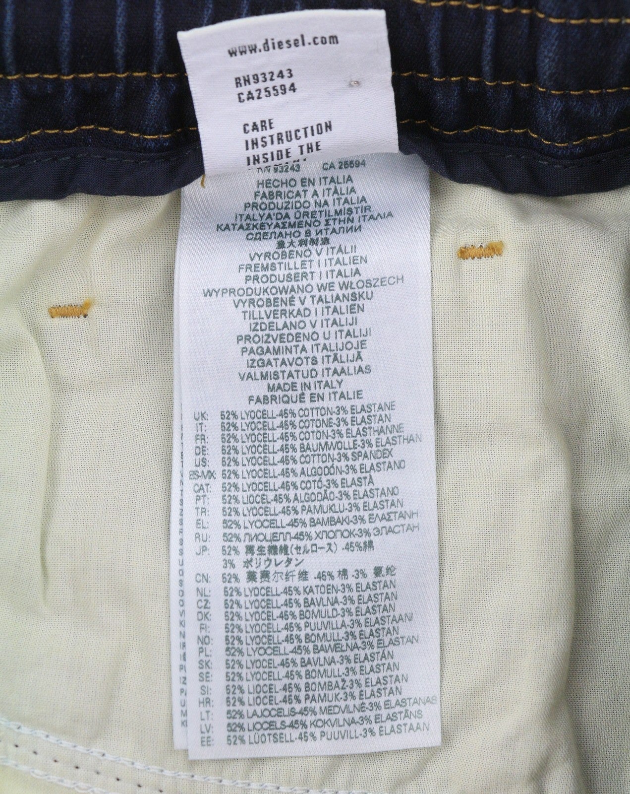 DIESEL 2060 D-Strukt Jogg 068JD Men Jeans W34 Blue Faded Distress RRP295