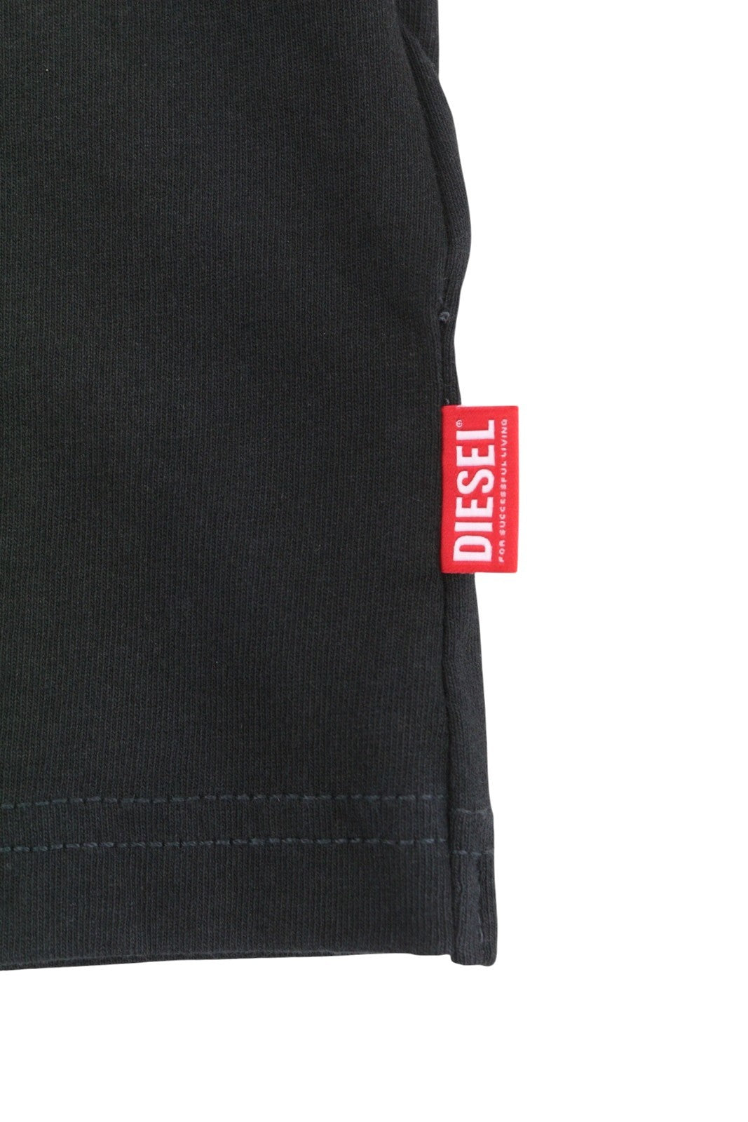 DIESEL T-Boxt-Q4 Men T-Shirt L Black Patterned Oversized Crew Short Sleeved
