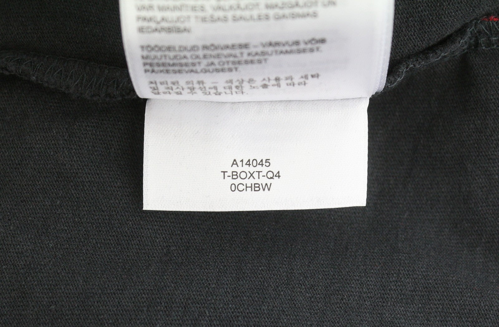 DIESEL T-Boxt-Q4 Men T-Shirt L Black Patterned Oversized Crew Short Sleeve