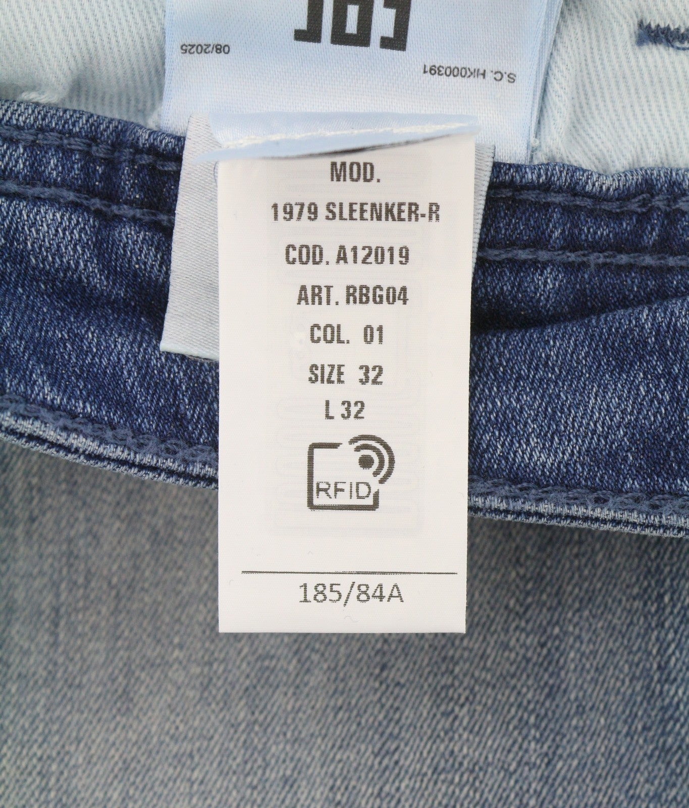 DIESEL 1979 Sleenker RBG04 Men Jeans W32/L32 Blue Distress Faded Skinny RRP195
