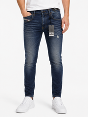 DIESEL 2019 D-Strukt R8I0C Men Jeans W36/L34 Blue Faded Distress RRP250