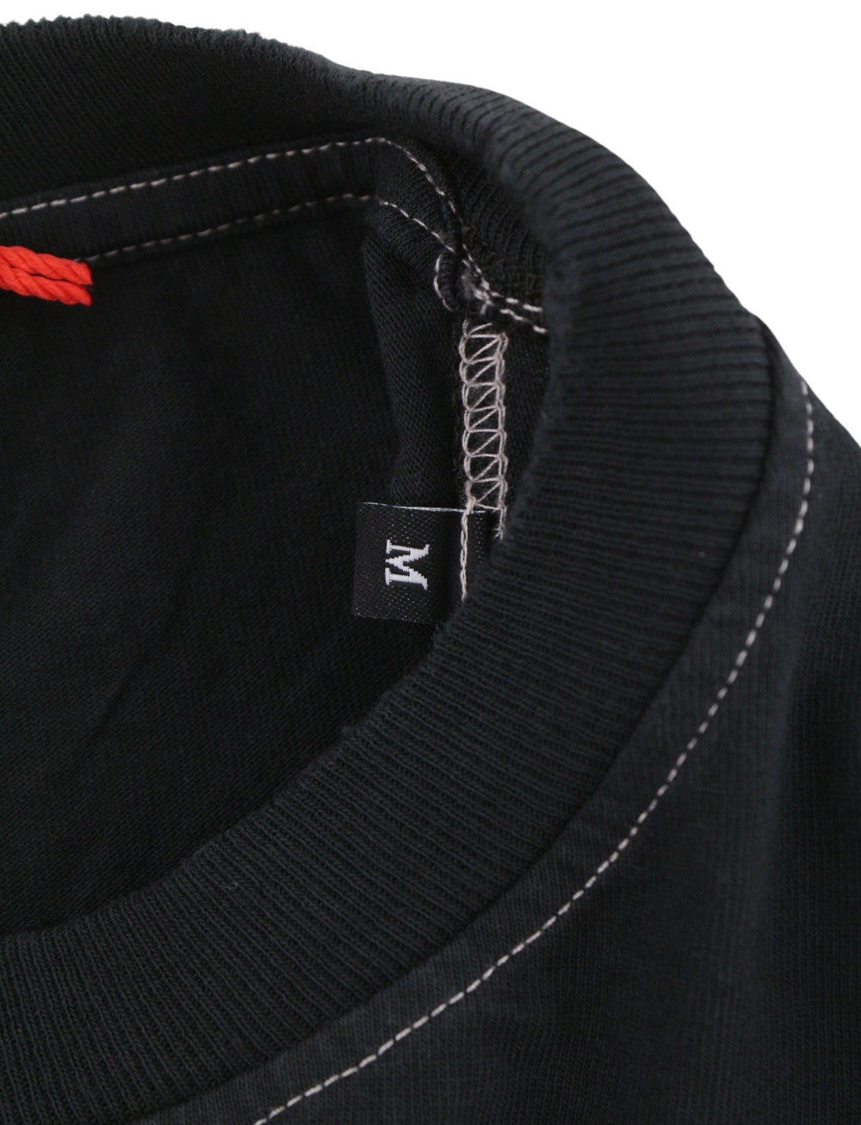DIESEL T-Just-N13 Men T-Shirt M Black Logo Detail Crew Neck Short Sleeve