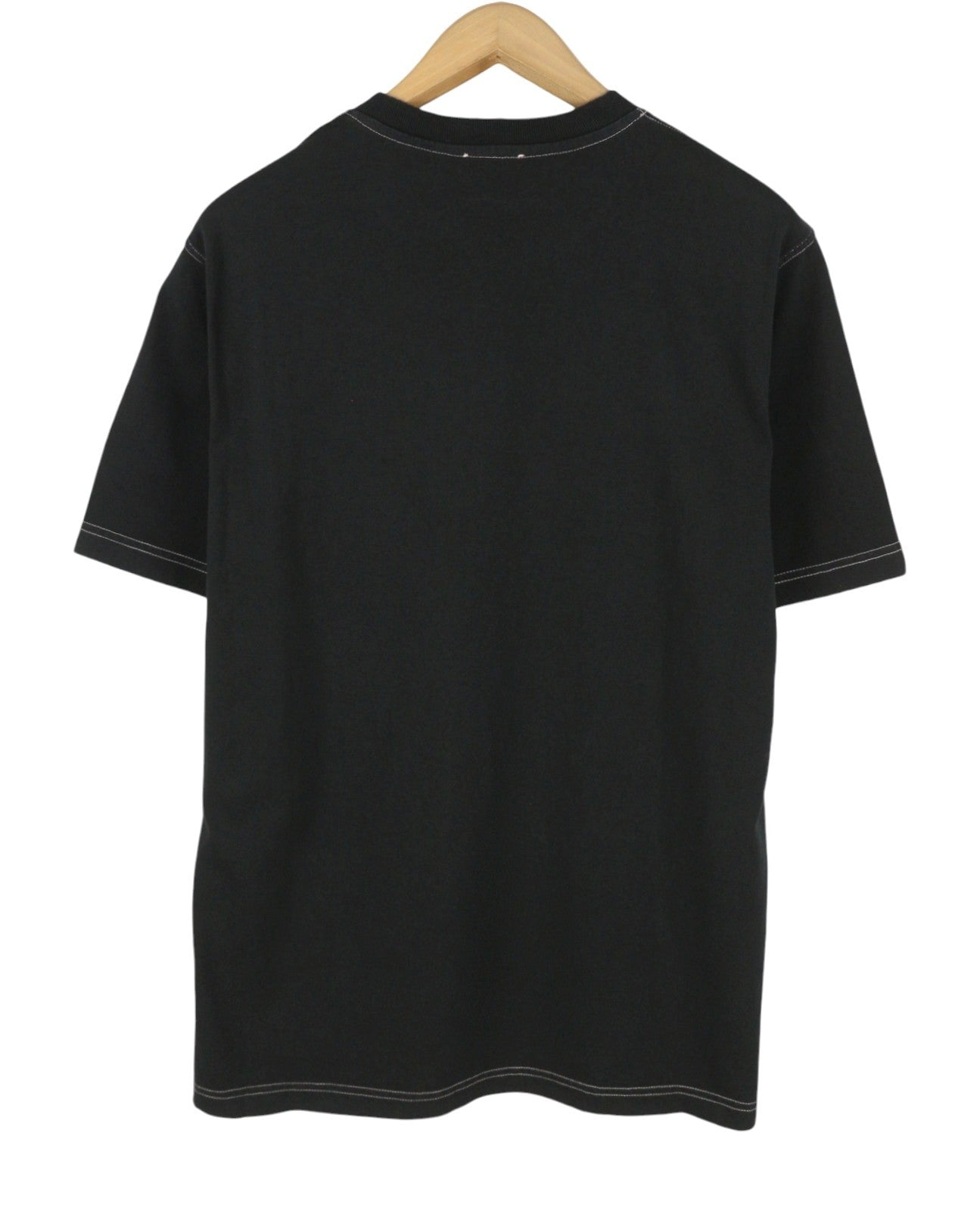 DIESEL T-Just-N13 Men T-Shirt M Black Logo Detail Crew Neck Short Sleeve