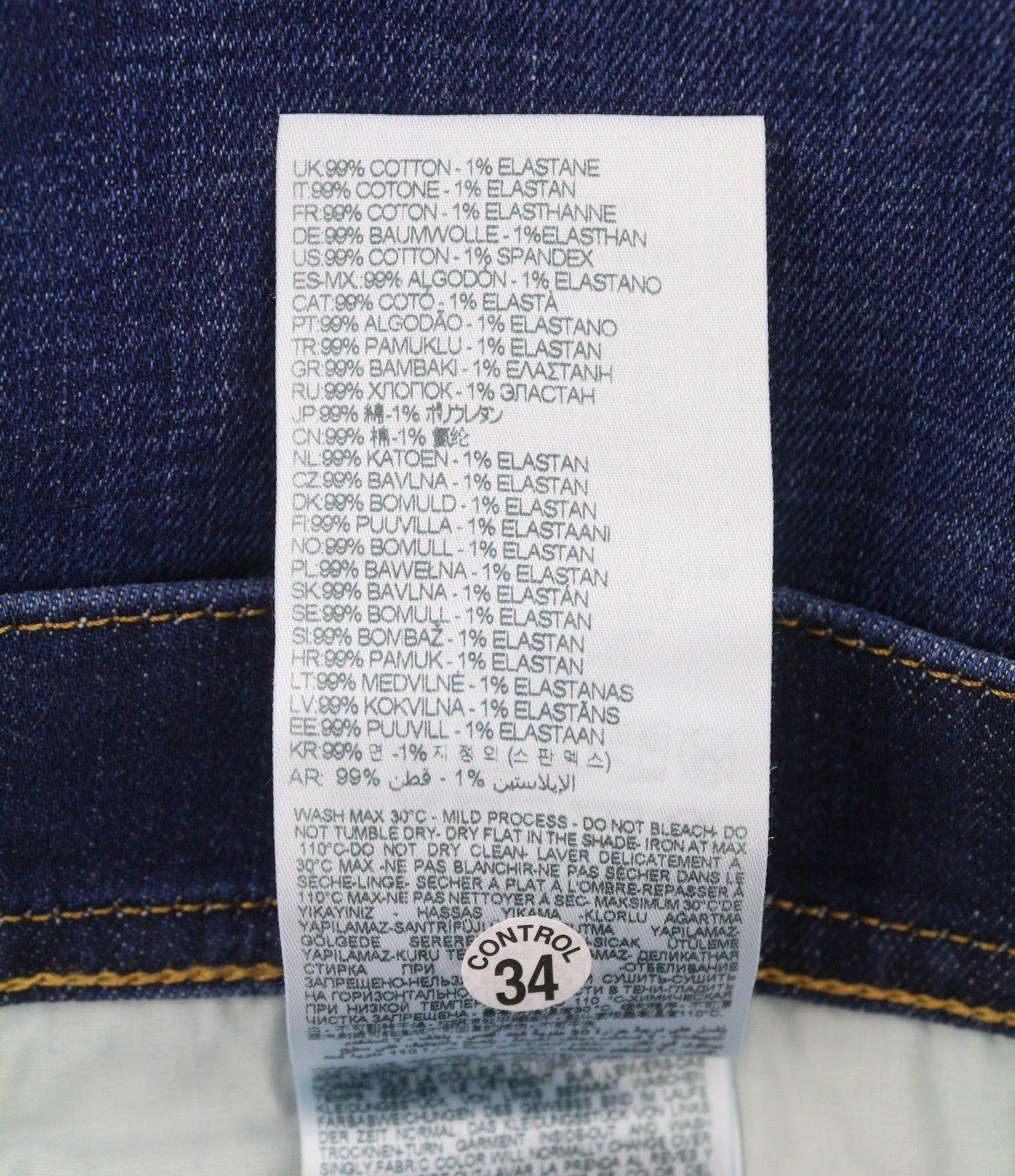 DIESEL 2023 D-Finitive 09F89 Men Jeans W32/L32 Blue Faded Tapered Leg RRP150