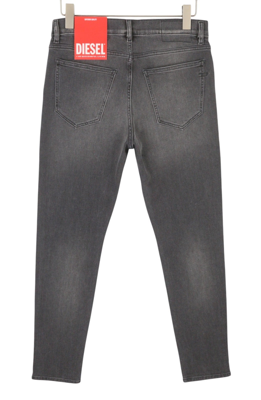 DIESEL 2019 D-Strukt 09E94 Men's Jeans W30/L32 Grey Whiskers Faded Slim Fit