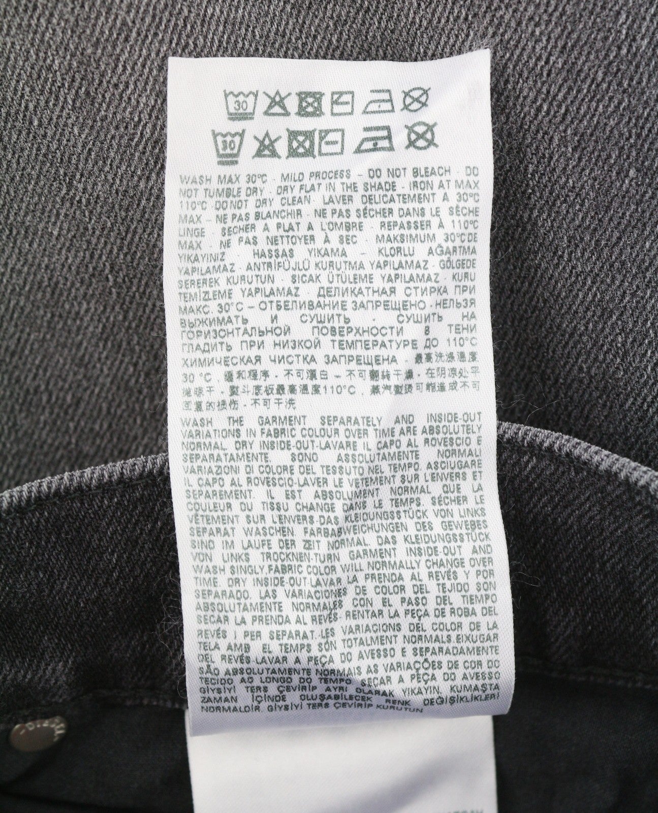 DIESEL 2019 D-Strukt 09E94 Men's Jeans W30/L34 Grey Whiskers Faded Slim Fit
