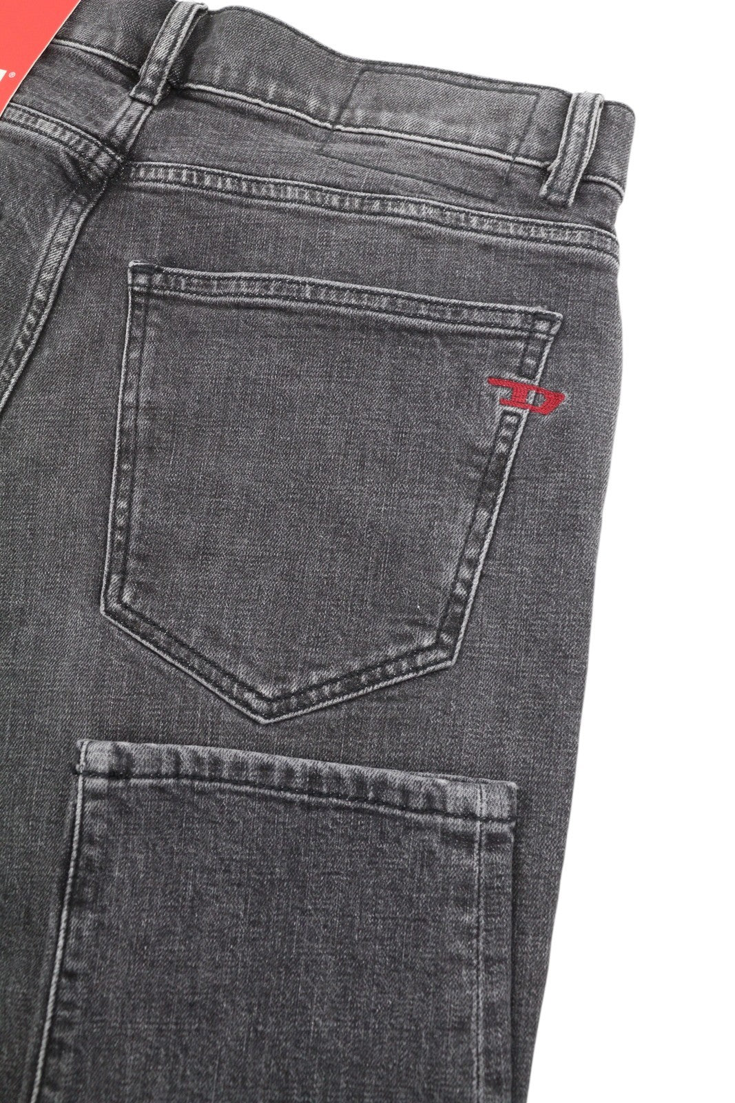 DIESEL 2019 D-Strukt 09C47 Men's Jeans W30/L32 Grey Whiskers Faded Slim Fit
