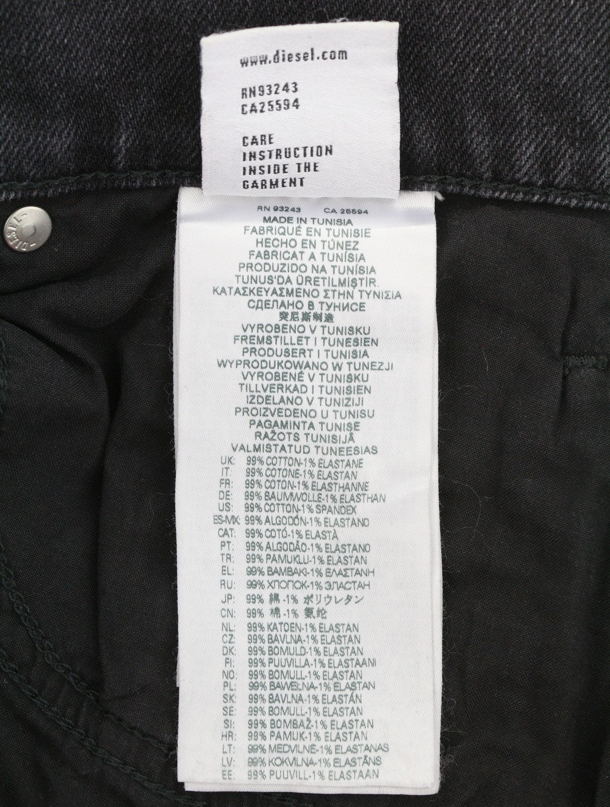 DIESEL 2020 D-Viker 09E94 Men's Jeans W30/L32 Grey Faded Regular Straight Leg