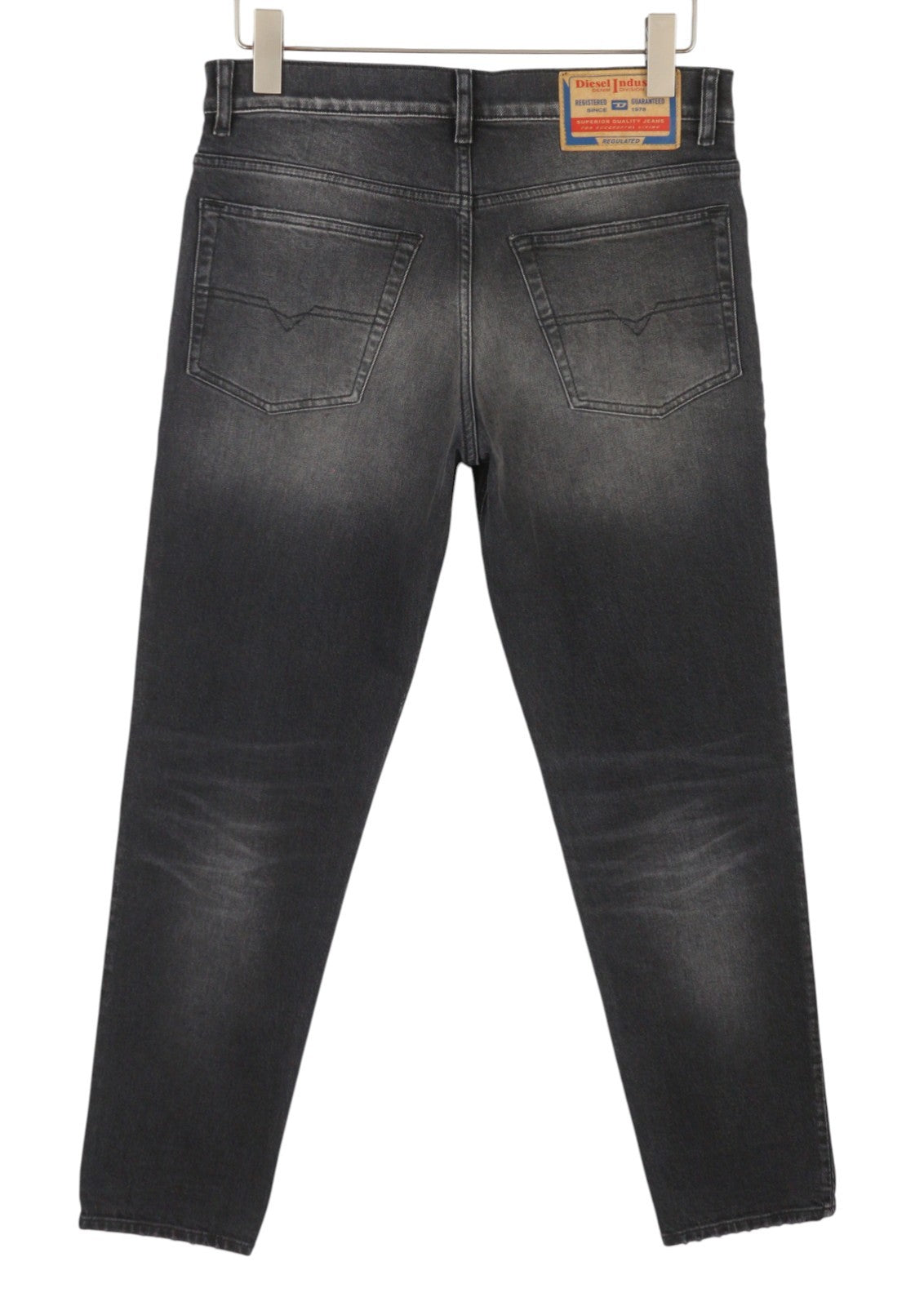 DIESEL 2023 D-Finitive 09G20 Men's Jeans W30/L32 Grey Whiskers Faded Regular