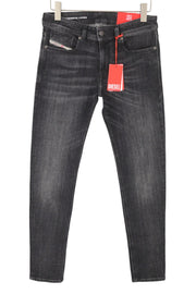 DIESEL 1979 Sleenker 09G36 Men's Jeans W30/L32 Black Faded Low Waist Skinny Fit