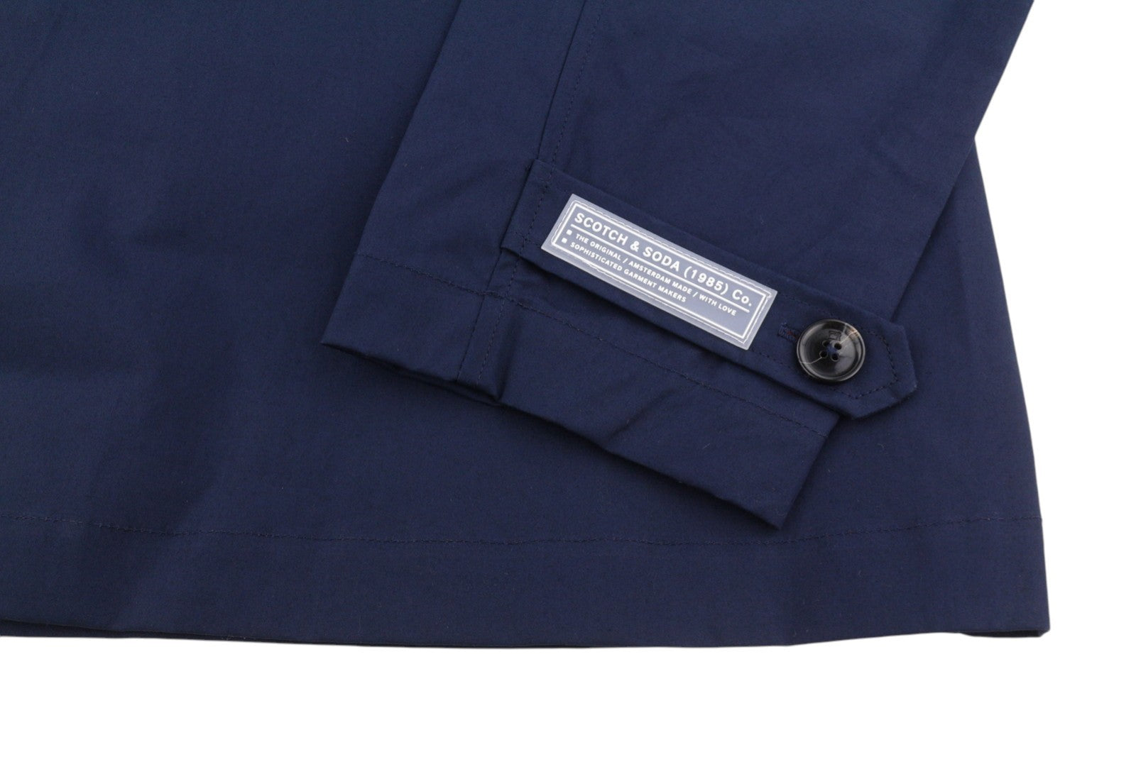 SCOTCH & SODA Men's Jacket M Dark Blue Double Garment Hidden Button Mid-Length