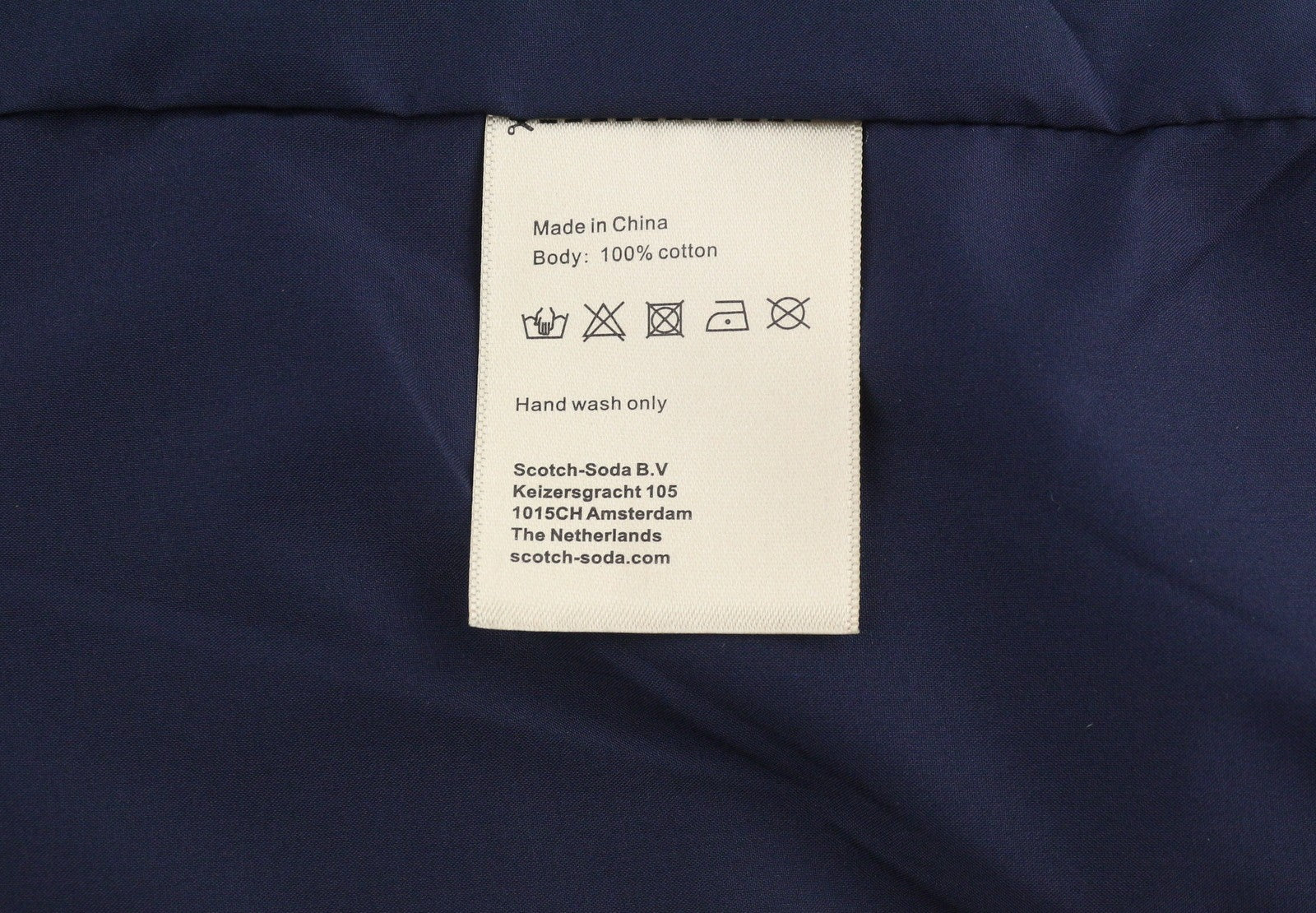 SCOTCH & SODA Men's Jacket M Dark Blue Quilted Slightly Padded Lightweight