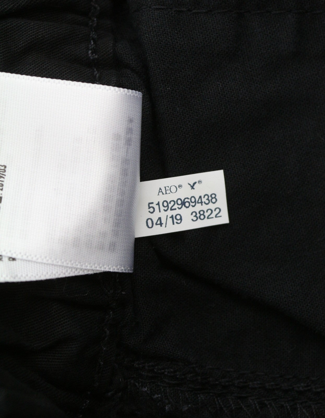 AMERICAN EAGLE OUTFITTERS Twill Jogger Men's Trousers S Black Flex Stretch