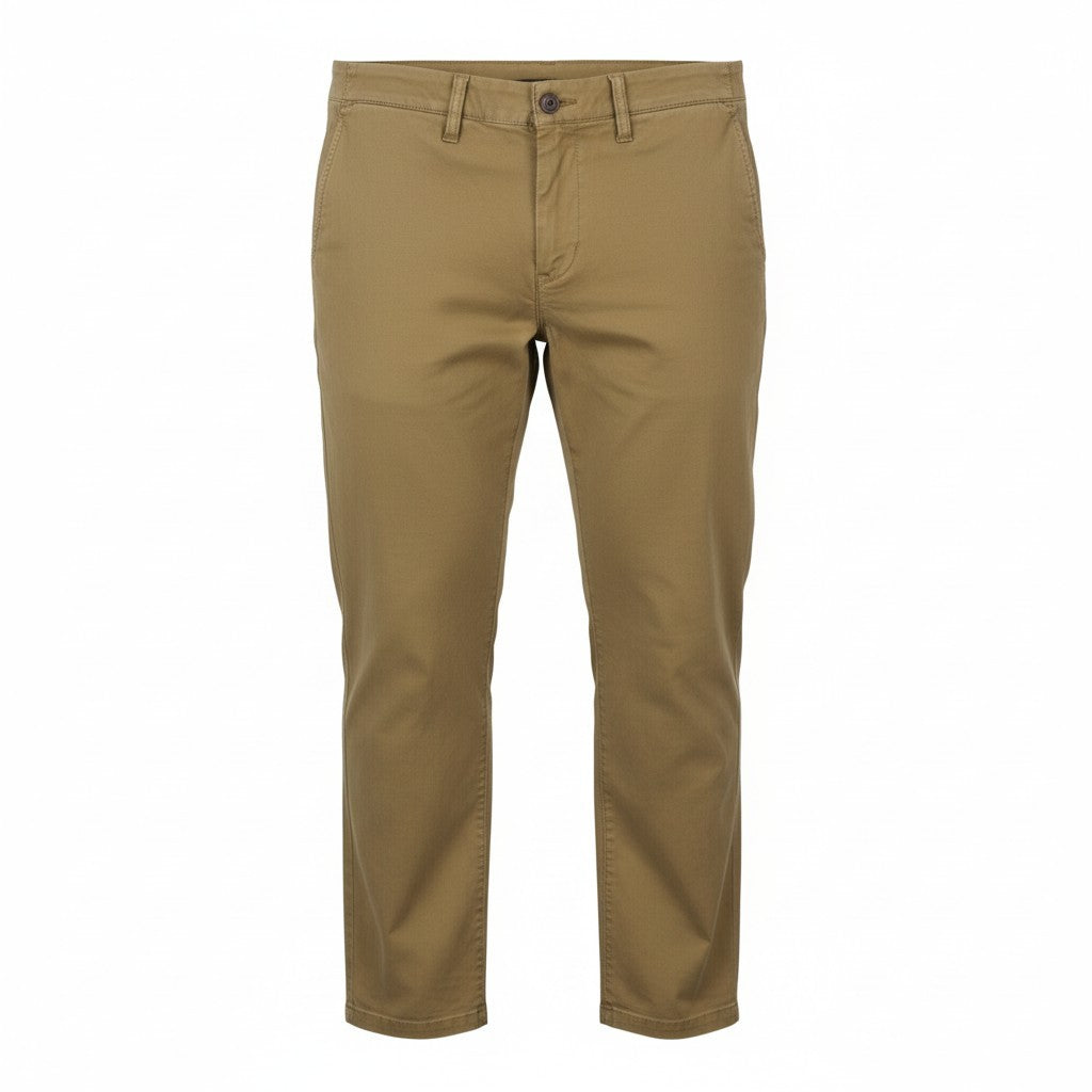 AMERICAN EAGLE OUTFITTERS Flex Slim Men's Trousers W36/L30 Brown Zip Cropped
