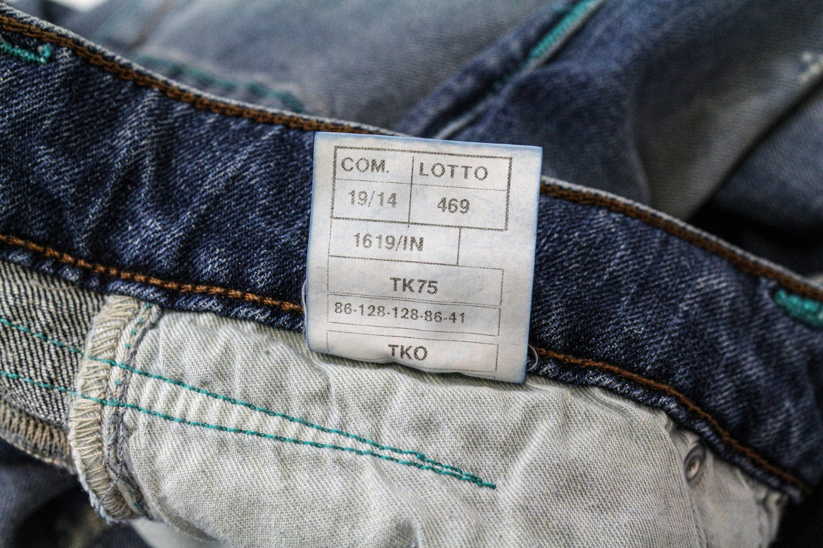 TAKESHY KUROSAWA Men Jeans W30 Slim Fit Wash Blue Cotton Stretch Distressed