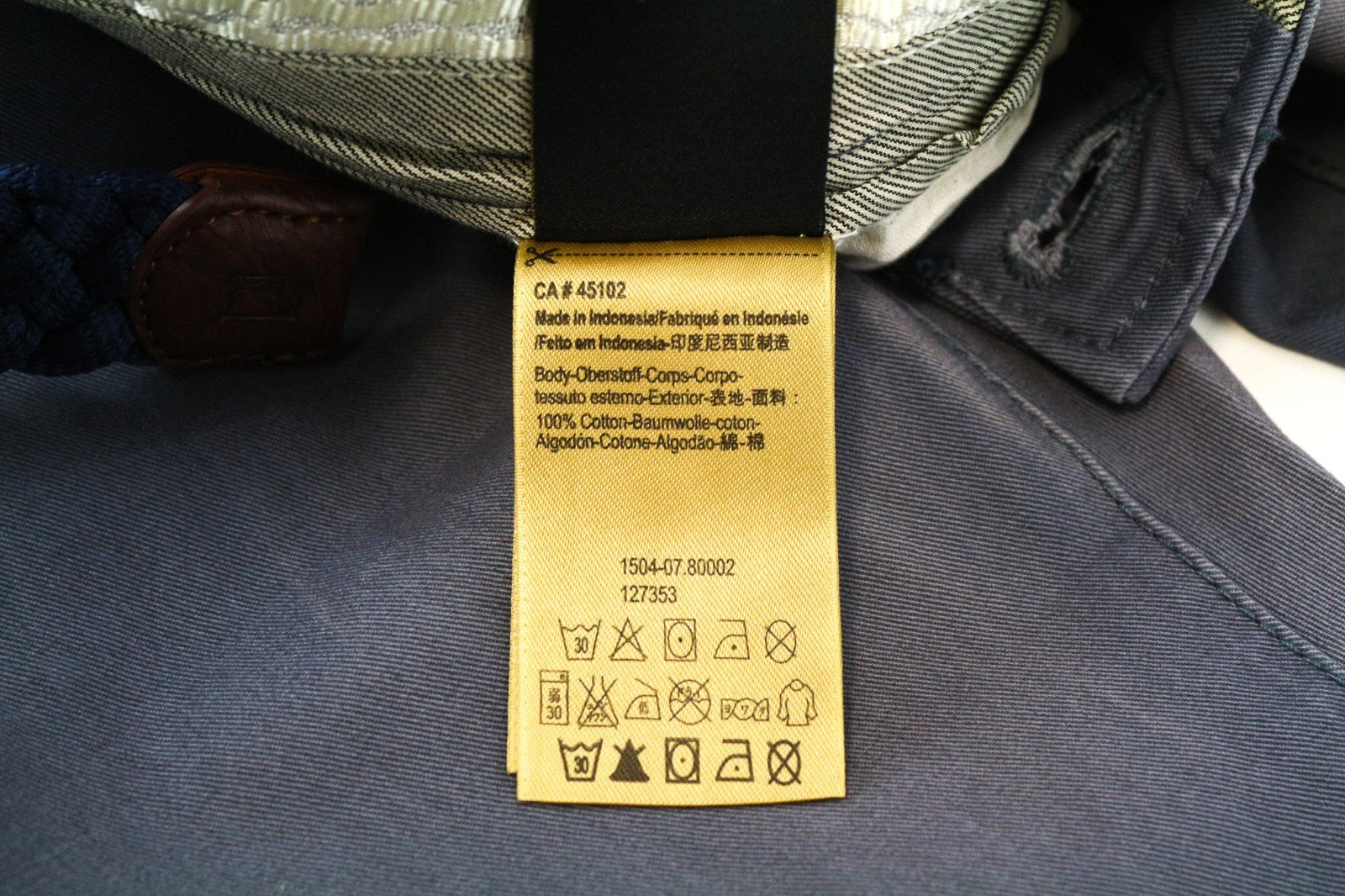 SCOTCH & SODA Warren Men Trousers W30/L32 Relaxed Slim Pure Cotton Blue Washed