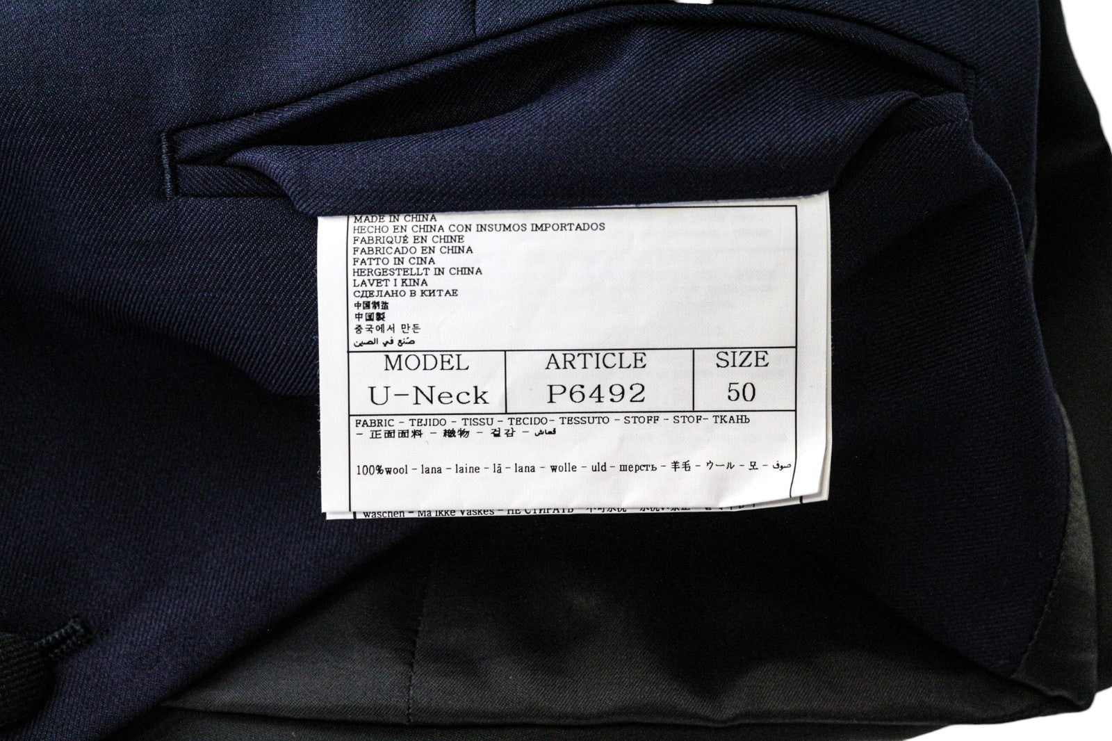 SUITSUPPLY U-Neck Men Suit UK40R Tux Trousers Waistcoat Pure Wool Blue 2 Piece