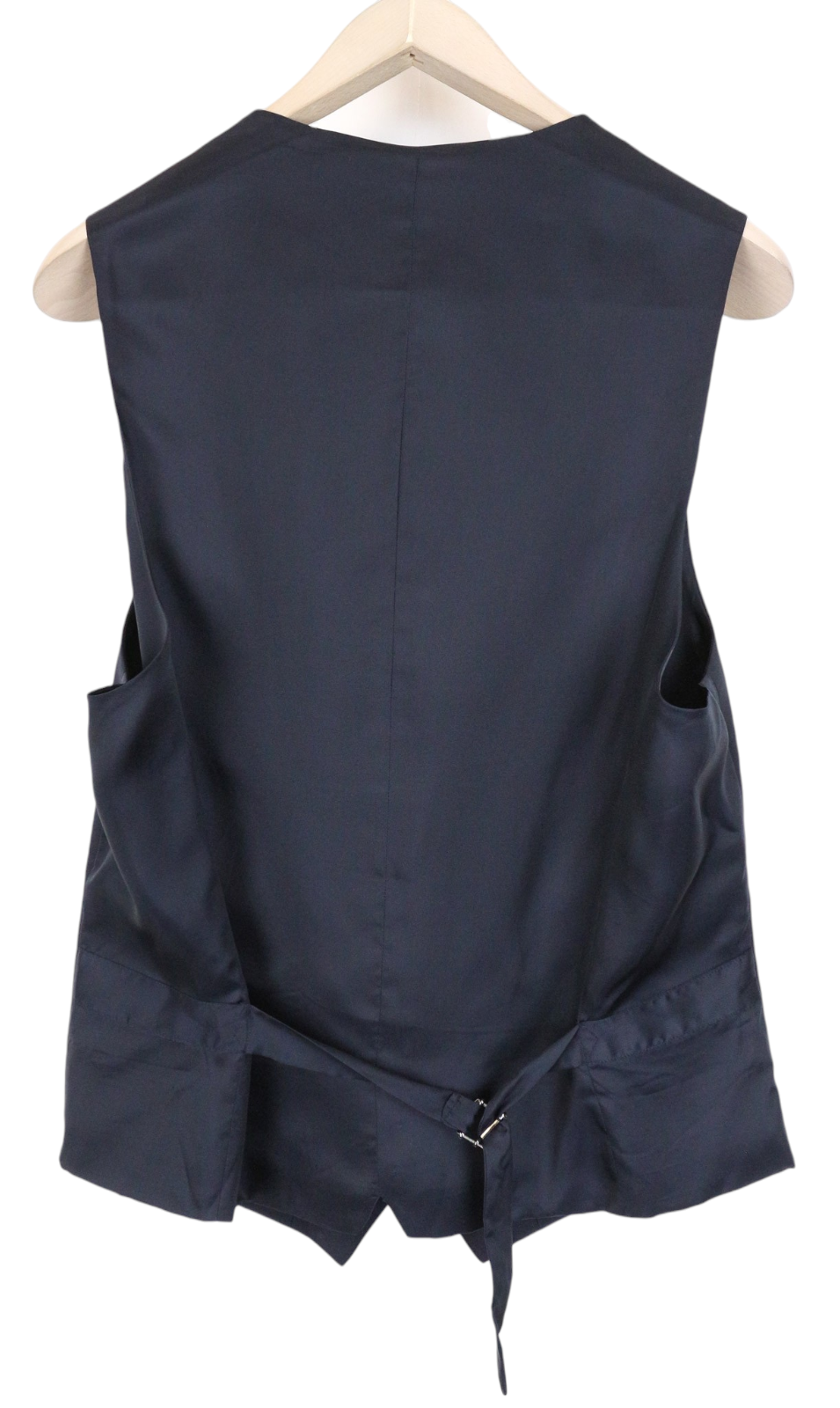 SUITSUPPLY Ferrara Men Suit UK40L Waistcoat Trousers Pure Wool Dark Blue 2 Piece