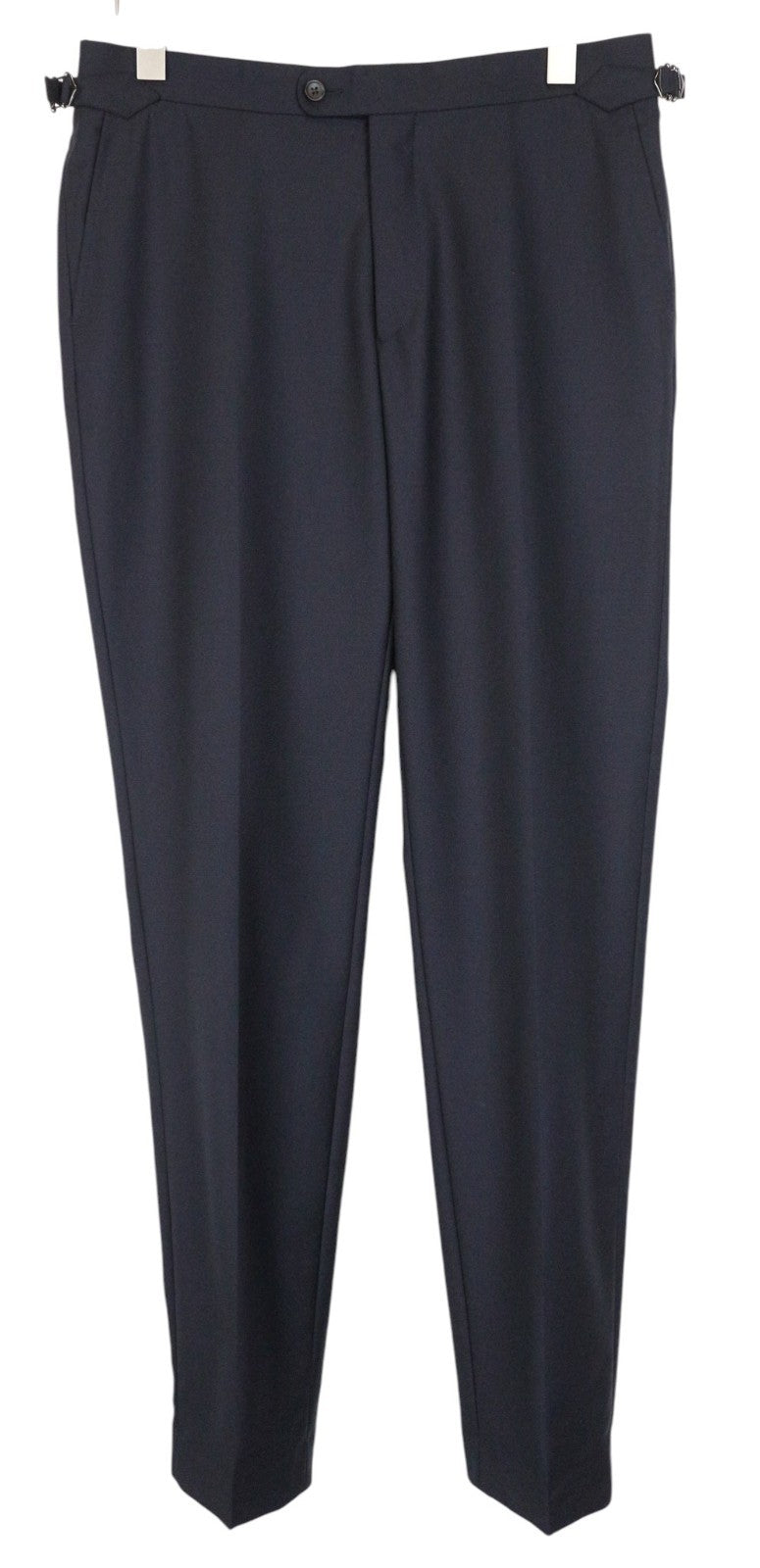 SUITSUPPLY Ferrara Men Suit UK40L Waistcoat Trousers Pure Wool Dark Blue 2 Piece