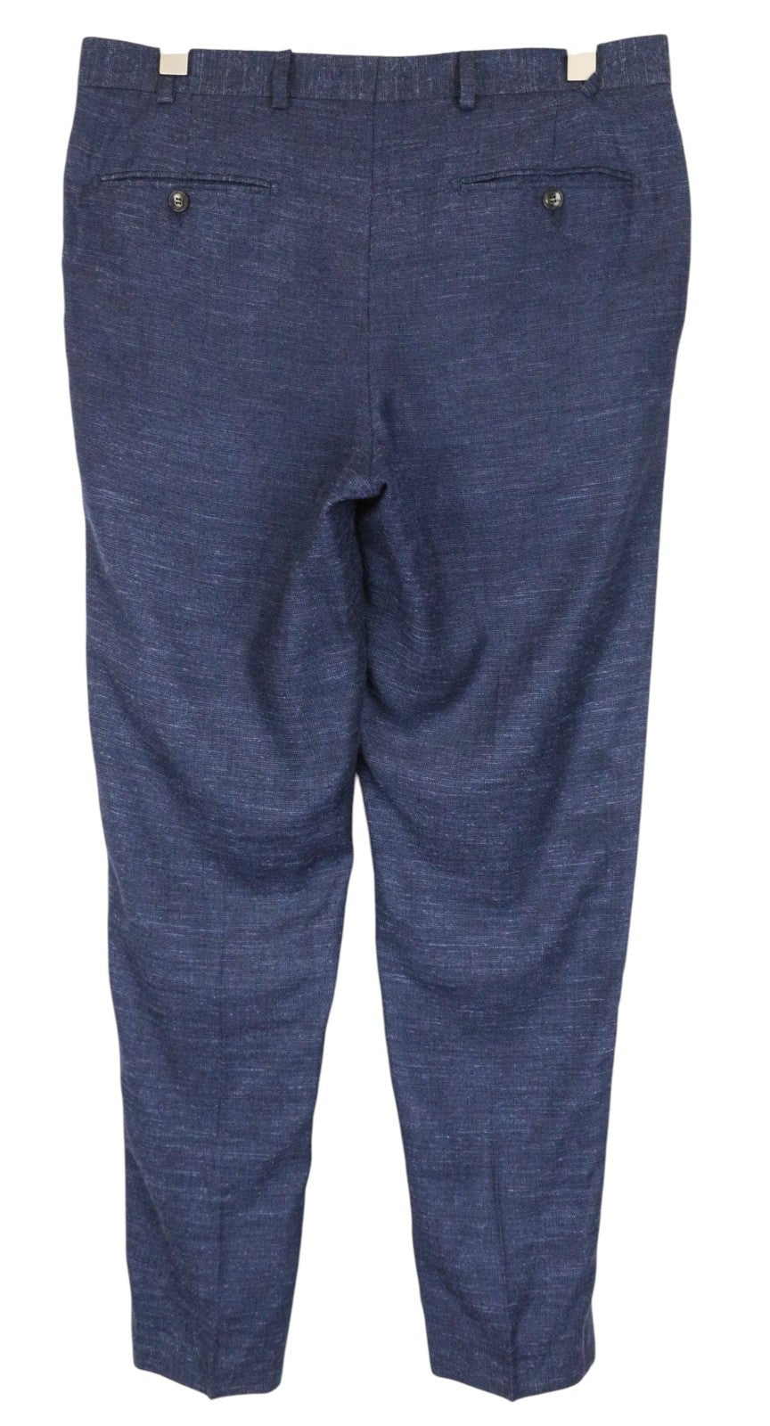 SUITSUPPLY Lazio Men Suit UK38R Classic Silk Linen Wool Slim Blue 3 Piece