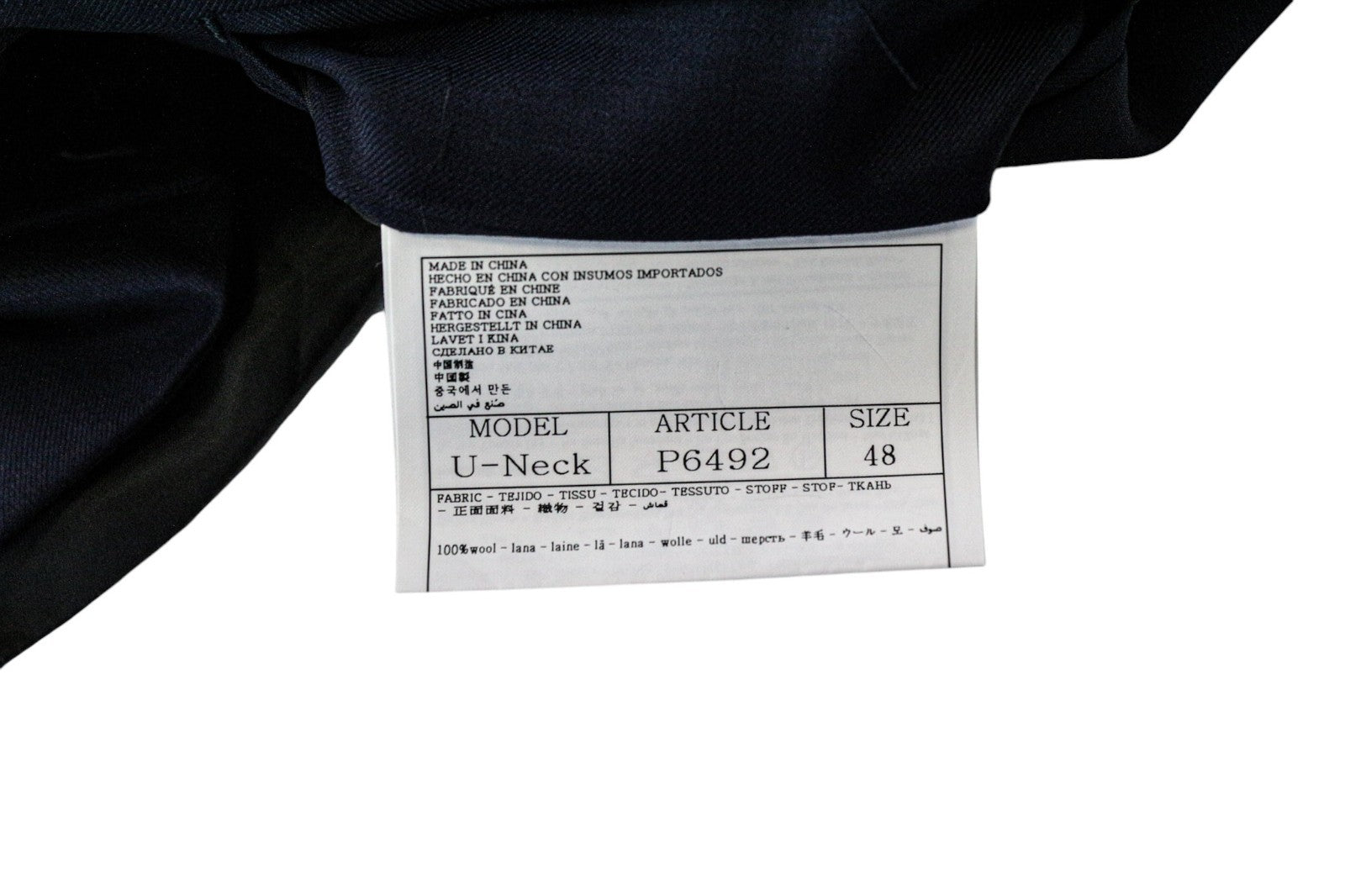 SUITSUPPLY U-neck Men Suit UK38R Trousers Waistcoat Formal Wool Blue 2 Piece