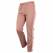 MAISON SCOTCH Women Trousers M Pink Cotton Blend Casual Side Vent Snaps Pull On