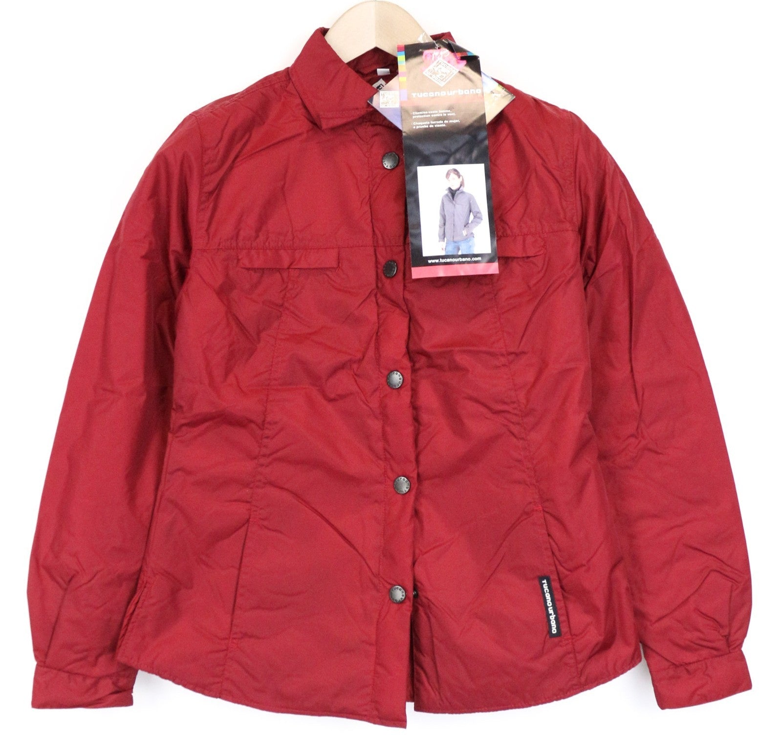 TUCANO URBANO Lori Women Jacket XS Red Windproof Breathable Collared Moto