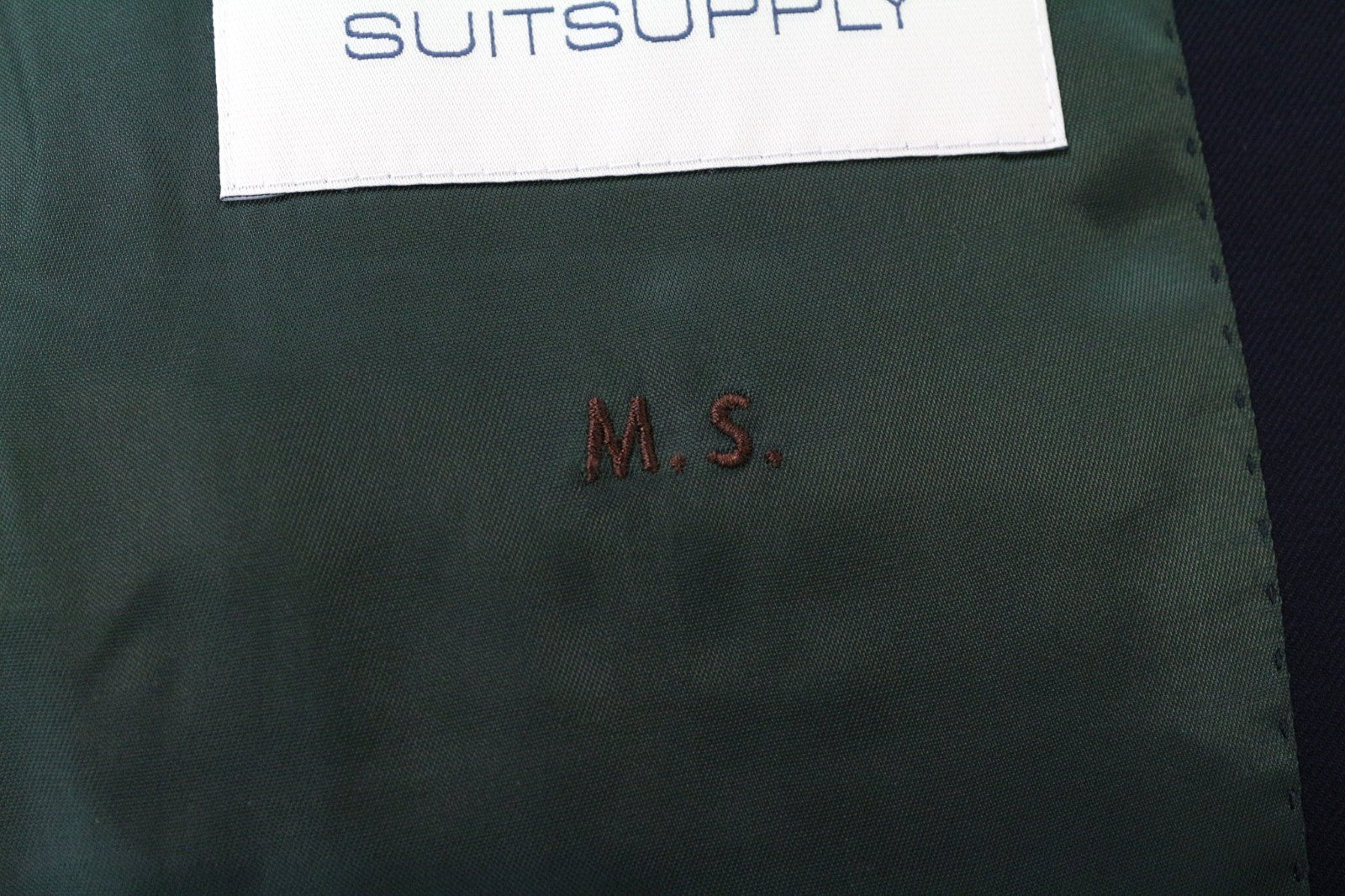 SUITSUPPLY La Spalla Men Blazer UK38S Blue Pure Wool Single-Breasted Lined