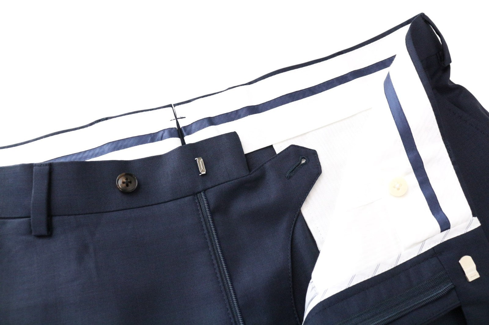 SUITSUPPLY La Spalla Men Suit UK46R Single-Breasted Classic Wool Blue 2 Piece