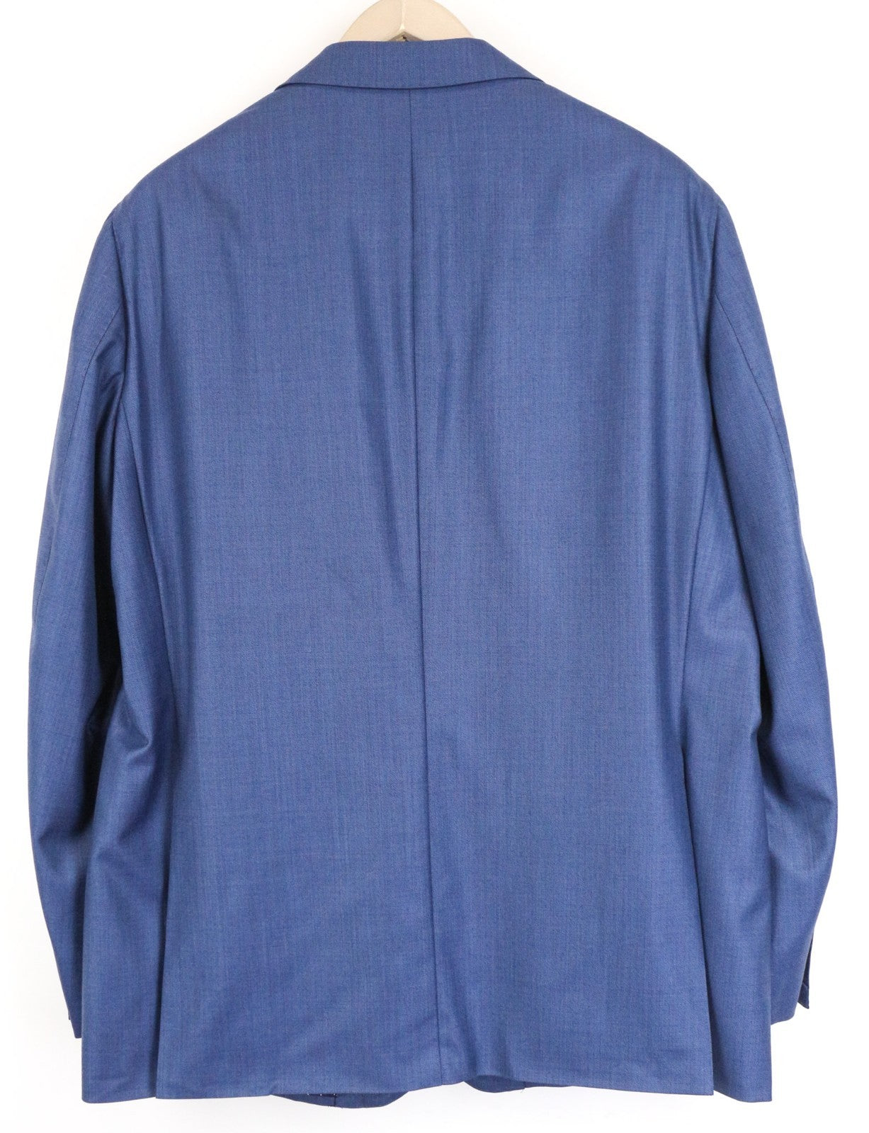 SUITSUPPLY La Spalla Men Blazer UK48S Mid Blue Slim Wool S150s Sharkskin Classic