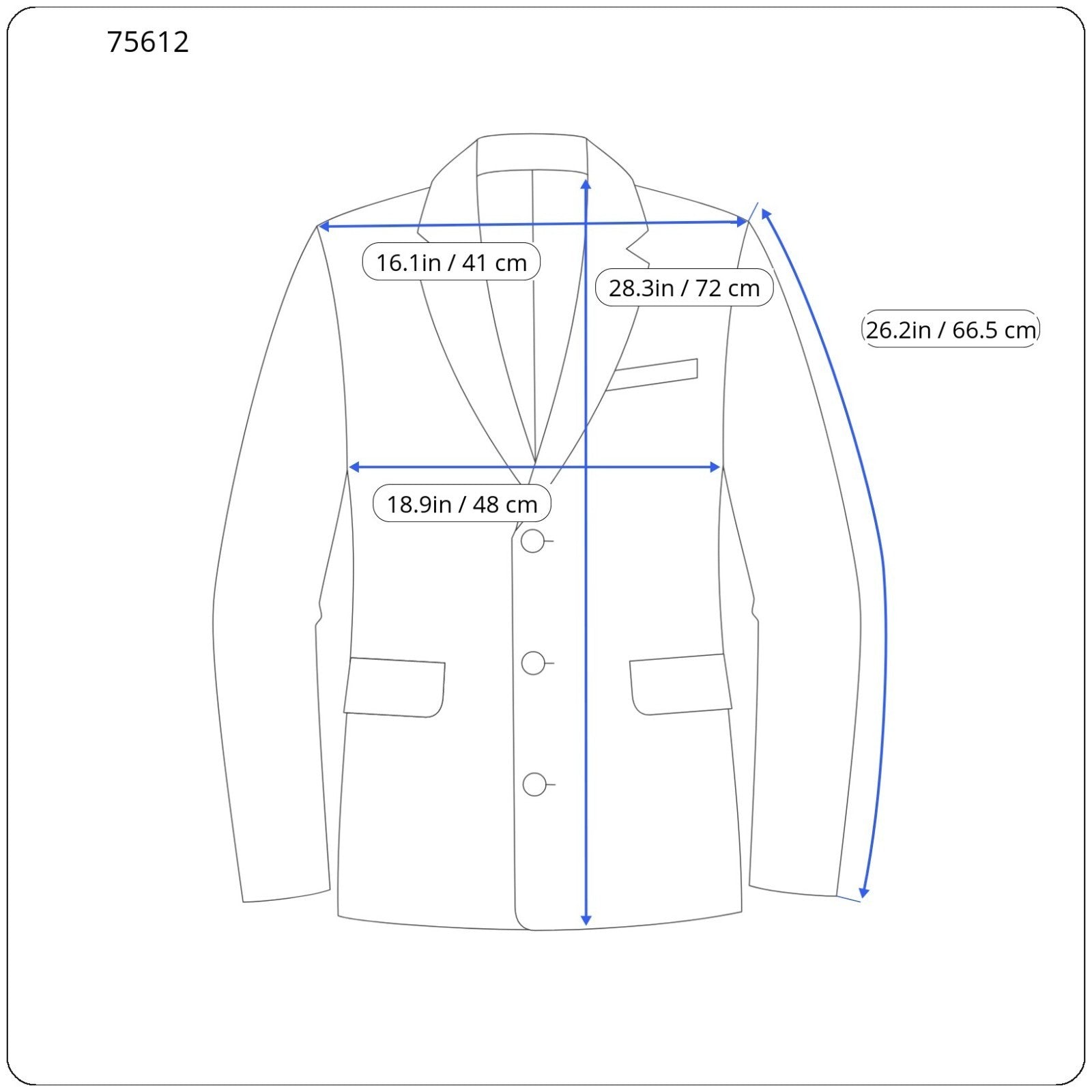 SCOTCH & SODA Men Blazer S Blue Cotton Stretch Half-Lined Two-Button Classic