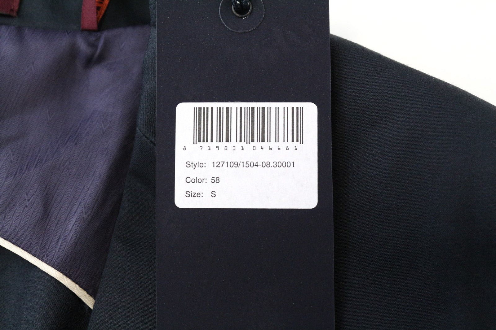 SCOTCH & SODA Men Blazer S Blue Cotton Stretch Half-Lined Two-Button Classic