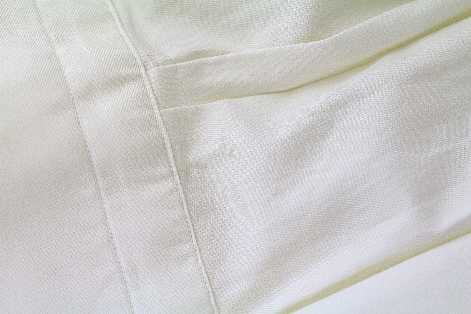 SUITSUPPLY Men Shirt M Slim Fit Off-White Pure Cotton Long Sleeved Formal
