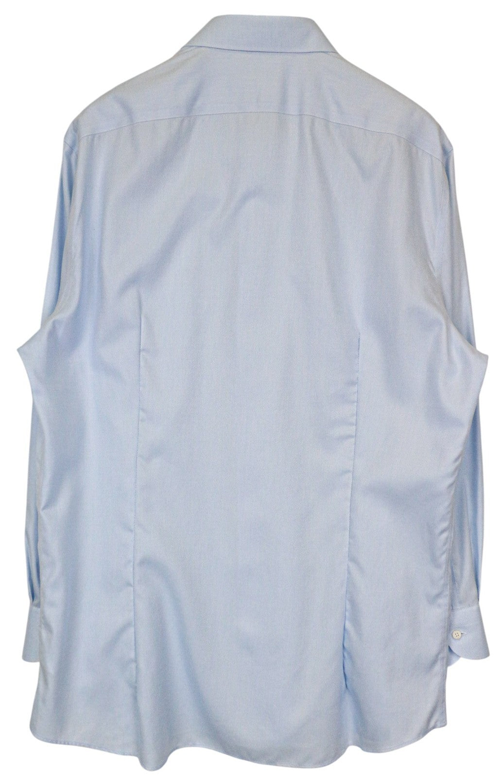 SUITSUPPLY Traveller Men Shirt 45/17 3/4 Slim Blue Cotton Long Sleeve Classic
