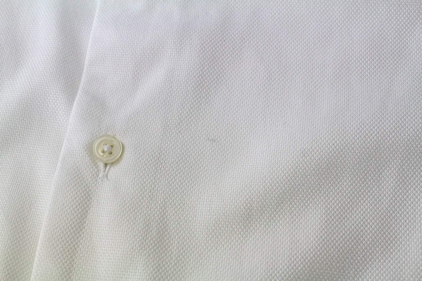 SUITSUPPLY Traveller Men Shirt 37/14 1/2 Extra Slim White Cotton Long Sleeved