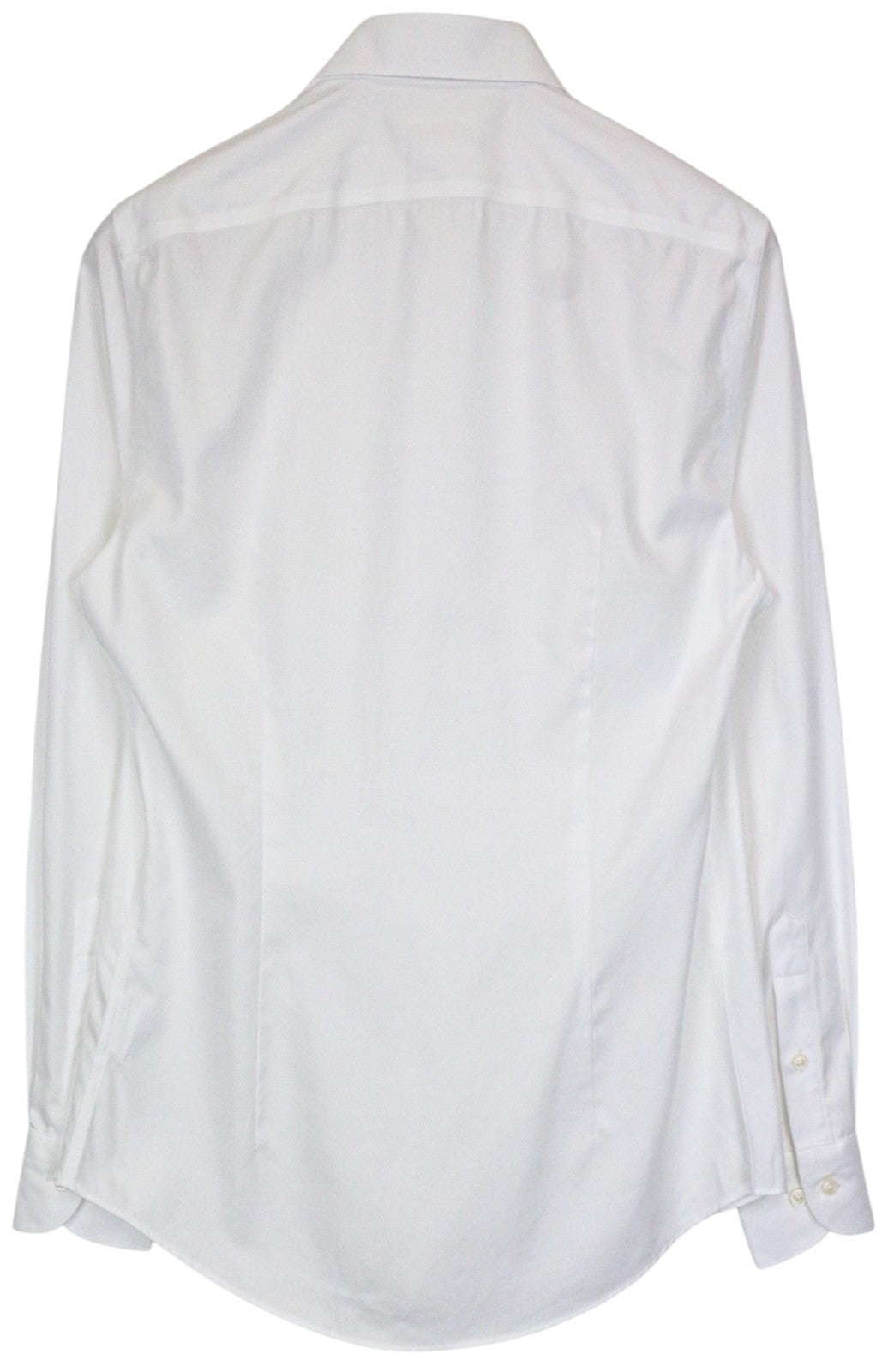 SUITSUPPLY Traveller Men Shirt 46/18 Extra Slim Cotton White Button-Up Classic