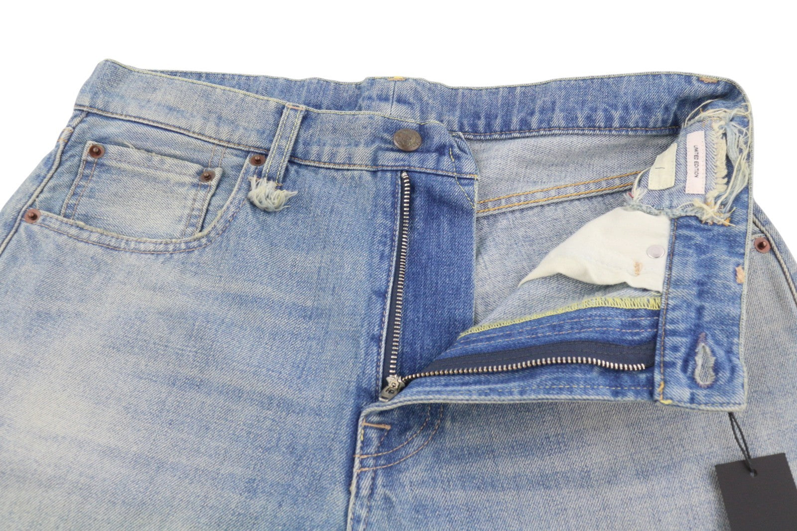 R13 Nina Women Shorts 26 Lapis Selvedge Blue Limited Edition Zip SS26 RRP735