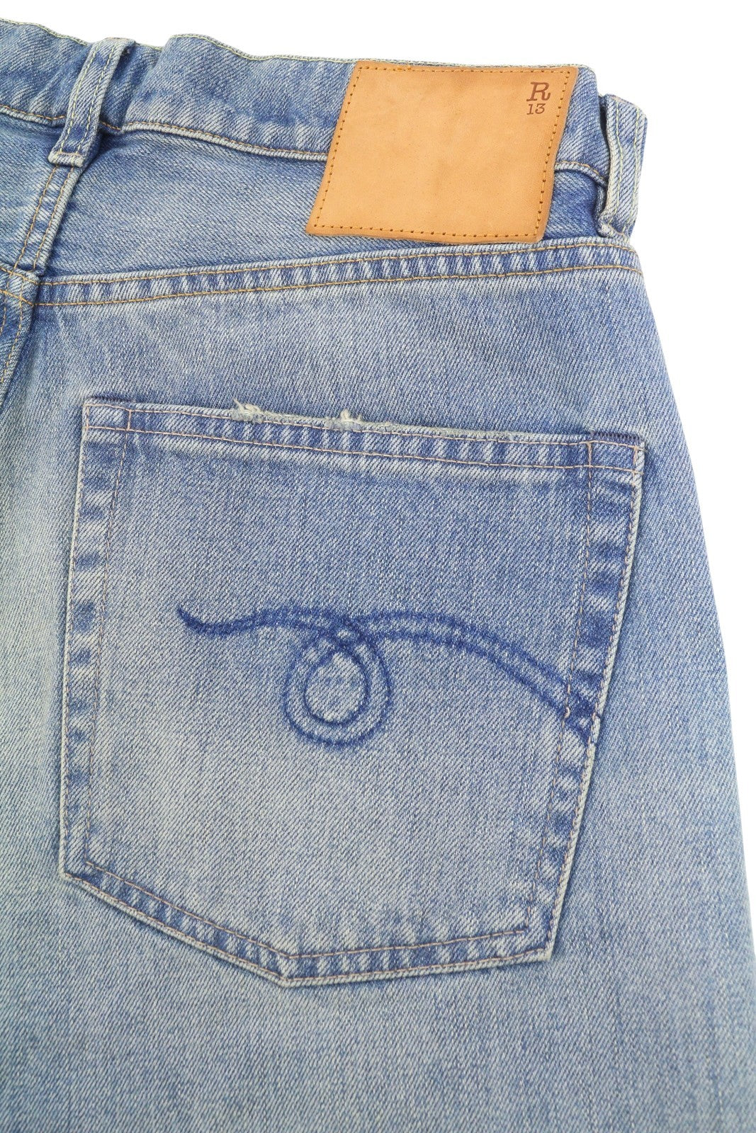R13 Nina Women Shorts 26 Lapis Selvedge Blue Limited Edition Zip SS26 RRP735