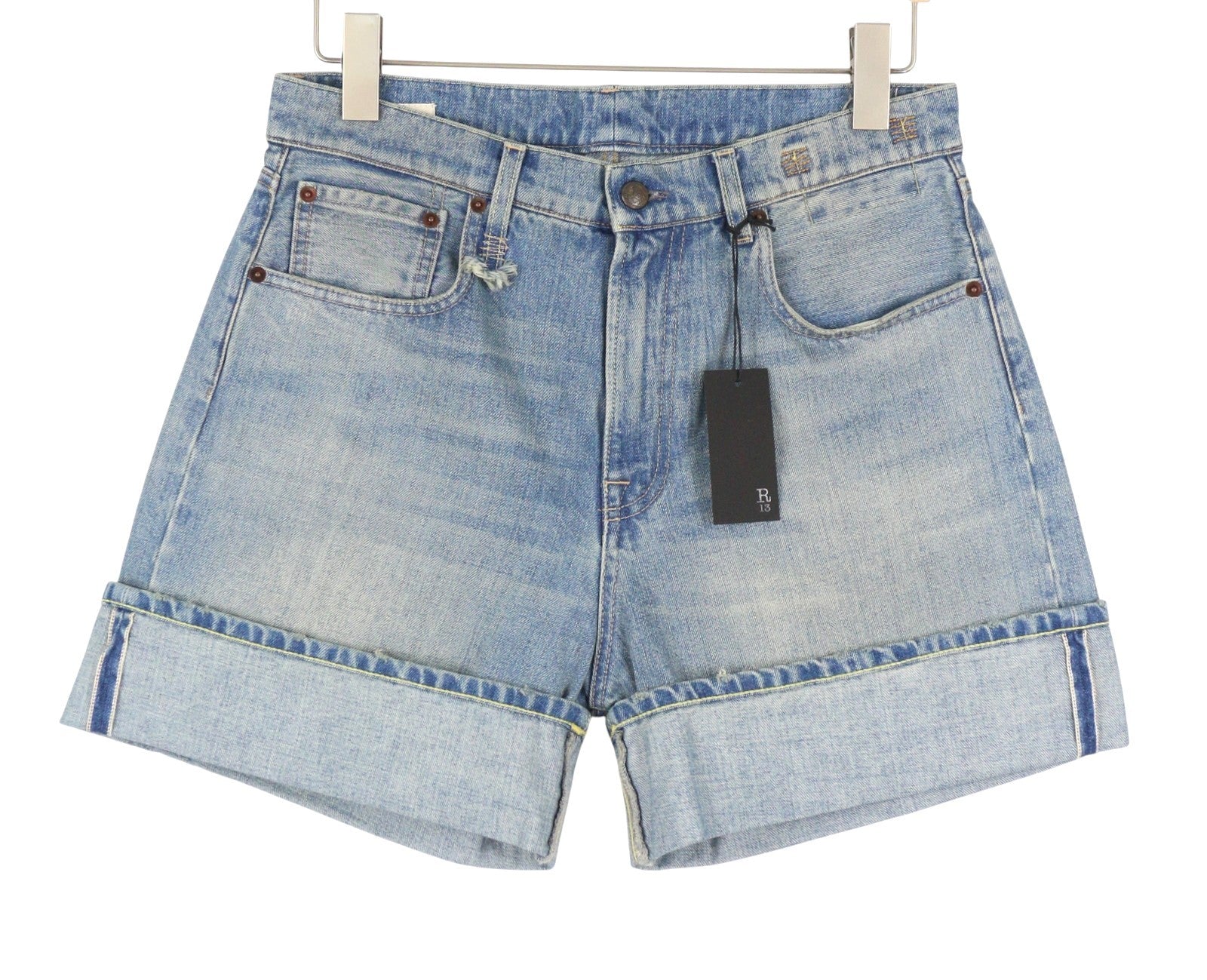 R13 Nina Women Shorts 26 Lapis Selvedge Blue Limited Edition Denim SS26 RRP735