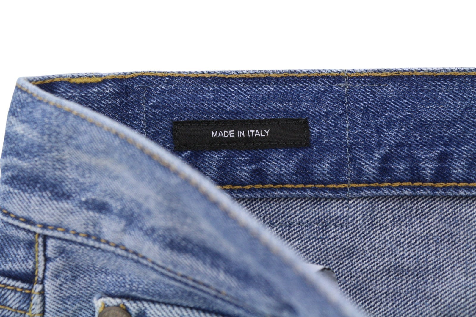 R13 Women Jeans 25 Blue Whiskers Faded Straight Fit Zip Fly Denim